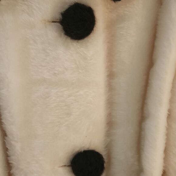 Vintage Sears Chic Faux Fur Coat with Black Accents - Picture 7 of 12
